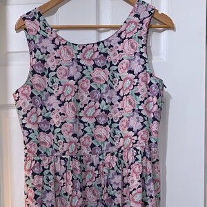 Laura Ashley Dress Vintage Floral Made in Great Britain Mother and Child